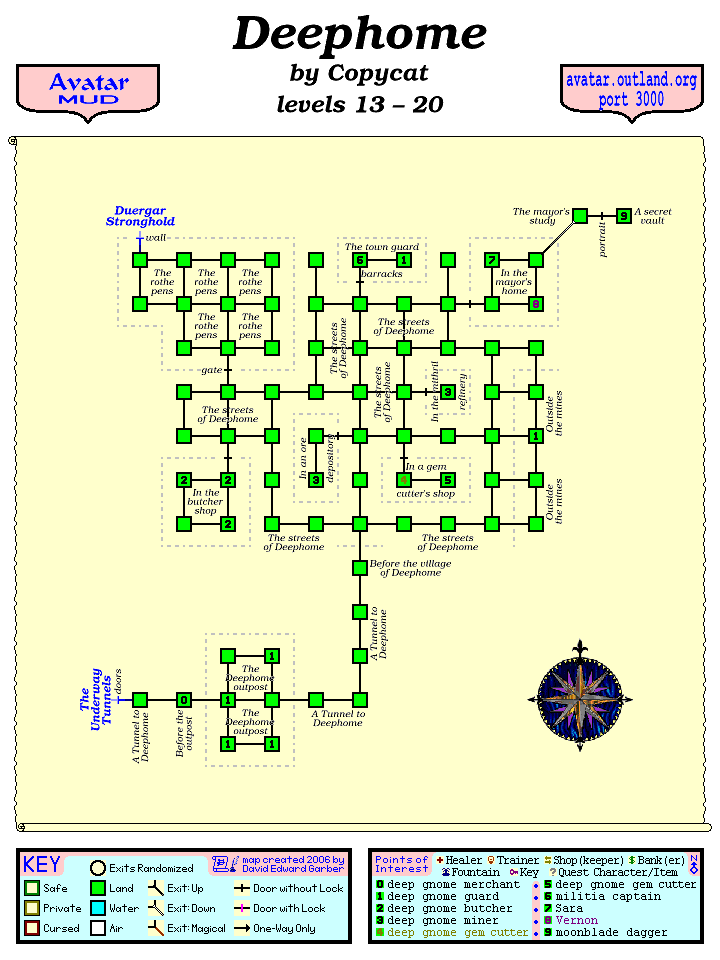 Avatar MUD Area Map - Deephome.GIF