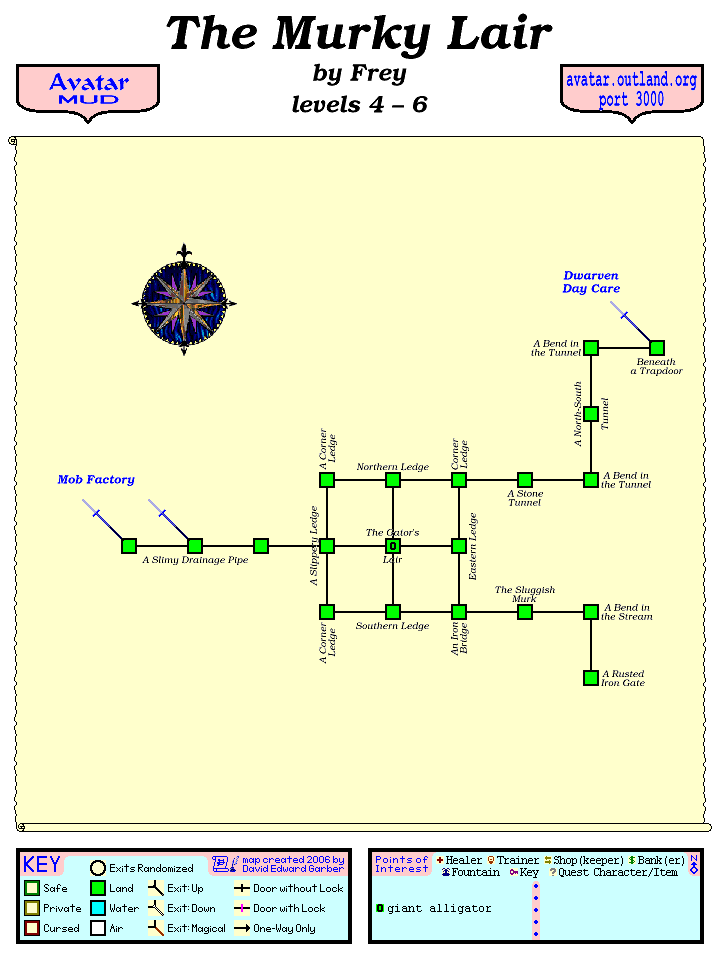 Avatar MUD Area Map - Murky Lair.GIF